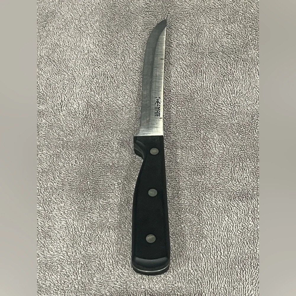 Incomplete Chefmate Kitchen Knife Set /w Honing &‎ Block.